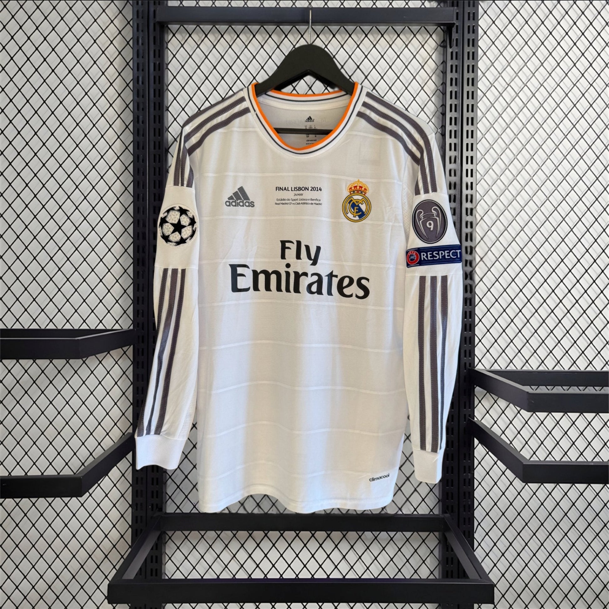 Retro Real Madrid 2013 Home Long Sleeve Champions League Jersey