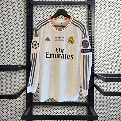 Retro Real Madrid 2013 Home Long Sleeve Champions League Jersey