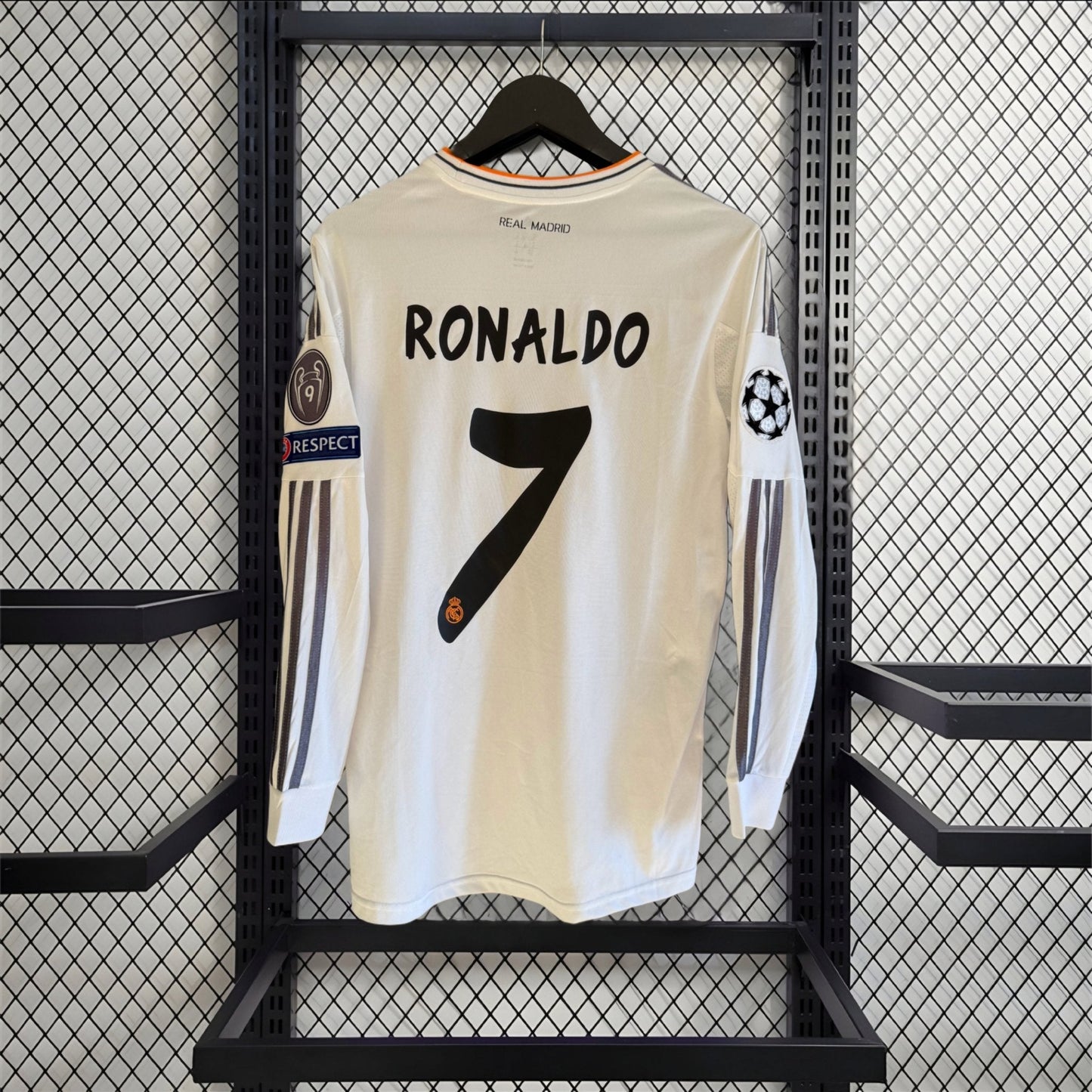Retro Real Madrid 2013 Home Long Sleeve Champions League Jersey