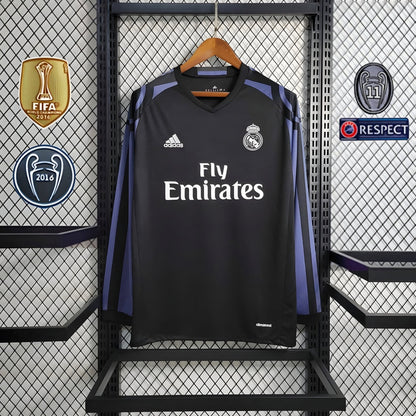 Retro Real Madrid 2016 Long Sleeve Third Jersey