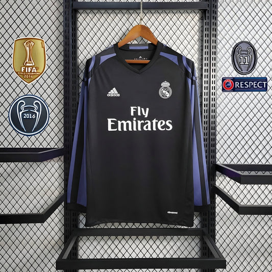 Retro Real Madrid 2016 Long Sleeve Third Jersey
