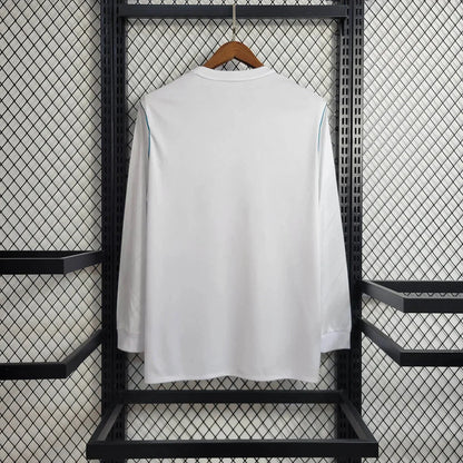 Retro Real Madrid 2017 Long Sleeve Home Jersey