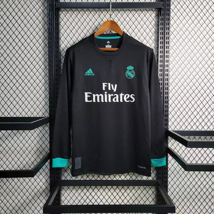 Retro Real Madrid 2017 Long Sleeve Away Jersey