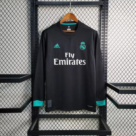 Retro Real Madrid 2017 Long Sleeve Away Jersey