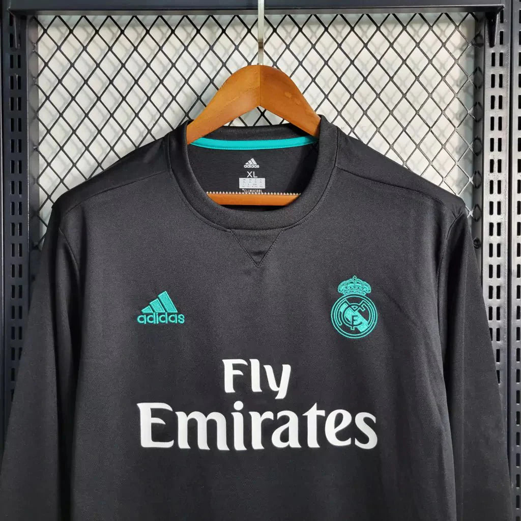 Retro Real Madrid 2017 Long Sleeve Away Jersey