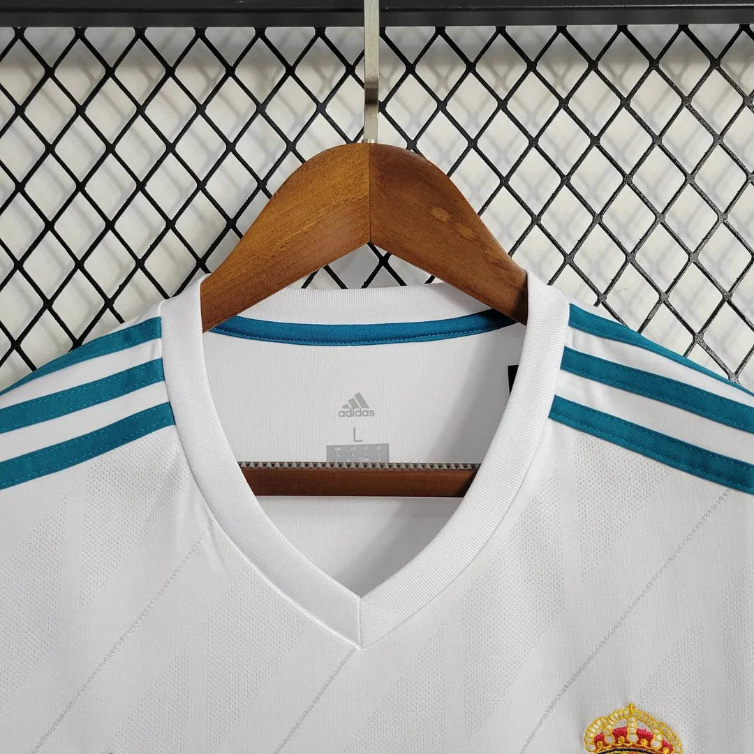 Retro Real Madrid 2017 Long Sleeve Home Jersey