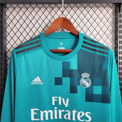 Retro Real Madrid 2017 Long Sleeve Third Jersey