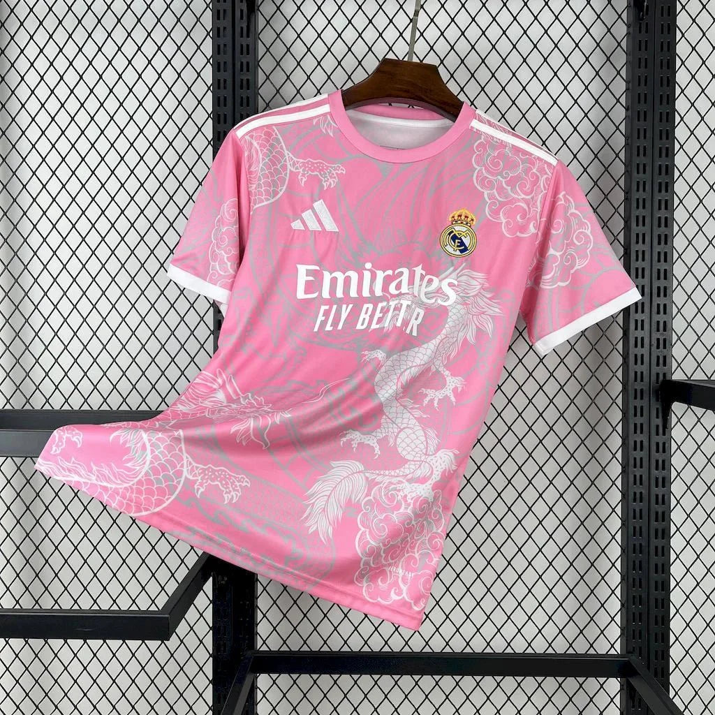 Real Madrid 2025 Pink Dragon Special Edition Jersey