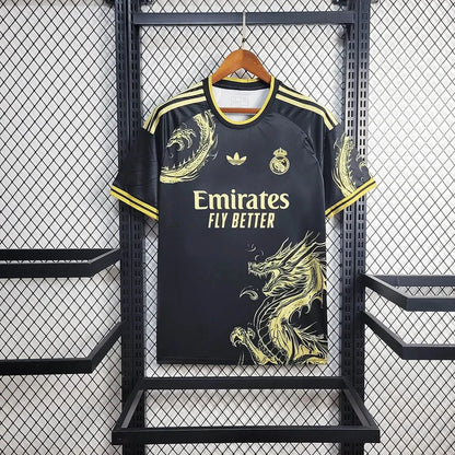 Real Madrid 2025 Gold Dragon Special Edition Jersey