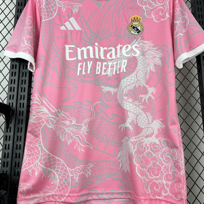 Real Madrid 2025 Pink Dragon Special Edition Jersey